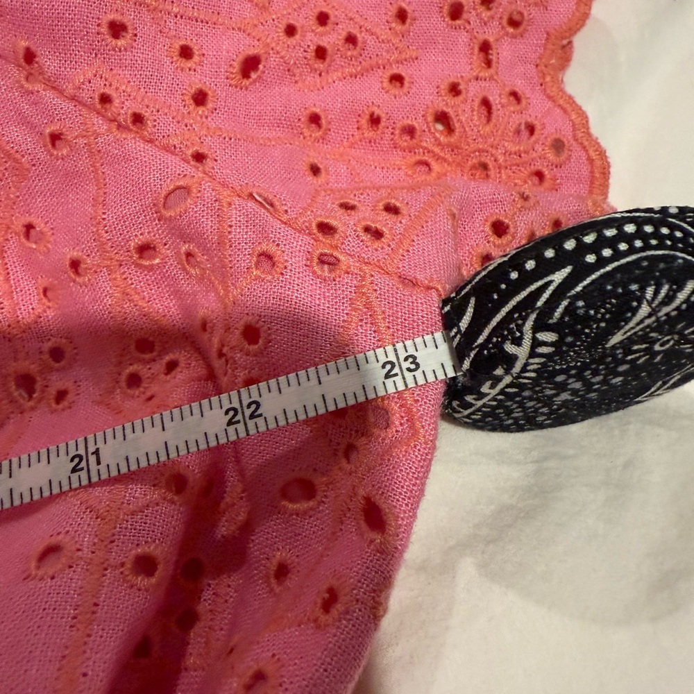 Pink Eyelet Button-Up Dress - Picture 10 of 11